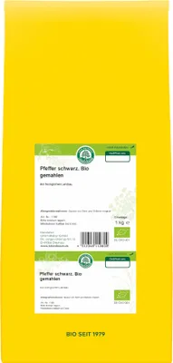 Produktbild von Pfeffer schwarz gemahlen 1000g - Einzelgewürz von Lebensbaum