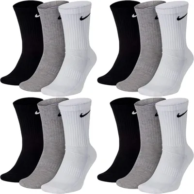 Produktbild von 12 Paar Nike Socken Herren Damen Lang - Farbe: 12 Paar bunt - Größe: 46-50