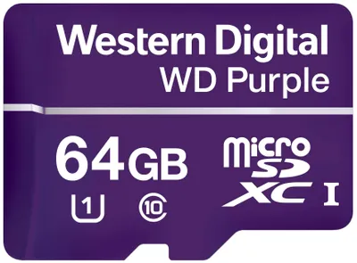 Produktbild von Western Digital WD Purple SC QD101, 32 GB, MicroSDHC, Klasse 10, Class 1 (U1), Violett