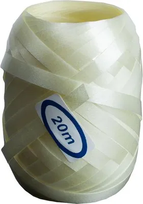 Obrázok produktu pre Kokonová stuha krémová 20 m x 0,5 cm Dekoratívna a darčeková stuha