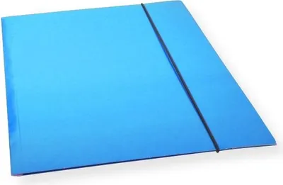 Produktbild von A4-Mappe mit Gummiband, blau lackiert, 300 g/m² (10 Stück) – Penword