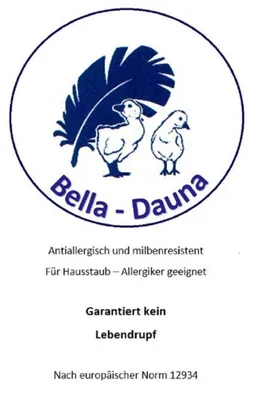 Produktbild von Betten Hofmann Canada Kassetten Daunenbett 4x6 135x200 1000 g Daunendecke 100% neue Daunen