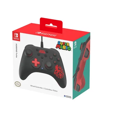 Obrázek produktu pro Hori HORIPAD Turbo Mario, Gamepad, Nintendo Switch, Směrový kříž, Tlačítko domů, Tlačítko Turbo, Kabel, USB, USB Typ-A