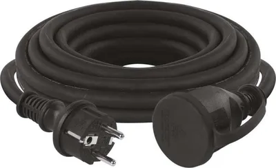 Produktbild von EMOS Verlängerungskabel 5 m Schuko, Gummi-Verlängerungskabel für den Außenbereich (IP44), H07RN-F3G 1,5 mm2, P01805
