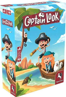 Produktbild von Pegasus Spiele Captain Look – Kooperatives Gedächtnisspiel als Brettspiel, Englisch