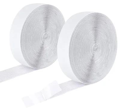 Productafbeelding van Zelfklevende klittenbandstrip – Extra sterke klittenbandstrip – Voor het bevestigen van horren – 12 meter lang x 20 mm breed – Wit