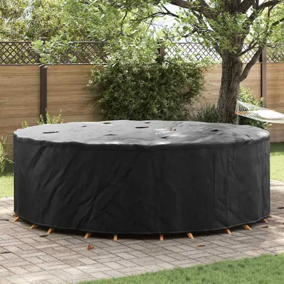 Image de 2025 cloris Couverture pour meubles de jardin Noir 279 x 279 x 71 cm Tissu 210D - Housses de protection pour meubles de jardin Sale5842233 1parcel