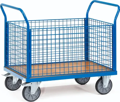 Produktbild von fetra Vierwandwagen "MultiVario" (B)850 x (T)500 mm Speditionsversand