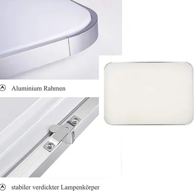 Produktbild von JOIEYOU LED Deckenleuchte 72W Modern Schlicht Deckenlampe mit Fernbedienung Wohnzimmerlampe Badezimmerlampe Lampe Ideal für Küche Badezimmer Schlafzimmer Flur Balkon - Dimmbar