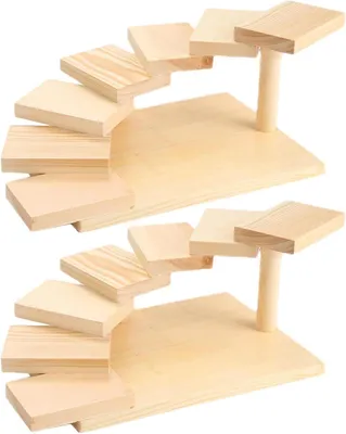 Productafbeelding van Houten Sushi Platen - Serveerschalen - Hapjes Presenteren - Voedselveilig Materiaal - 2 Stuks - Natuurlijk Hout