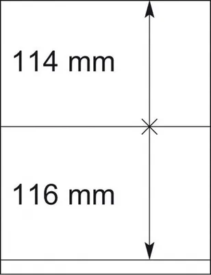 Produktbild von Lindner 802212P T-Blanko-Blätter - 10er-Packung