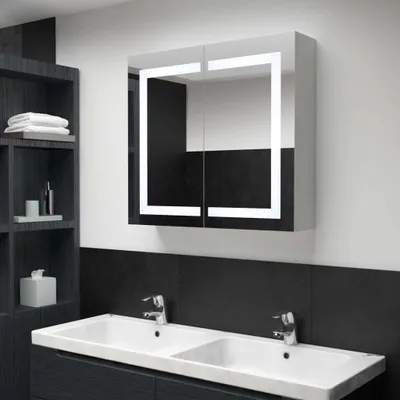 Produktbild von The Living Store LED-Spiegelschrank 80x12,2x68 cm
