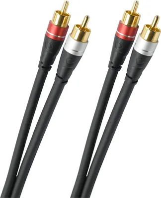 Produktbild von OEHLBACH Audio Link, 2 x RCA, Männlich, 2 x RCA, Männlich, 0,5 m, Schwarz