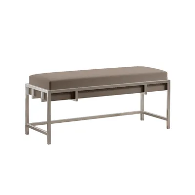 Produktbild von BETTSO Loft Sitzbank LAMO 100 Graubraune - Chromgestell