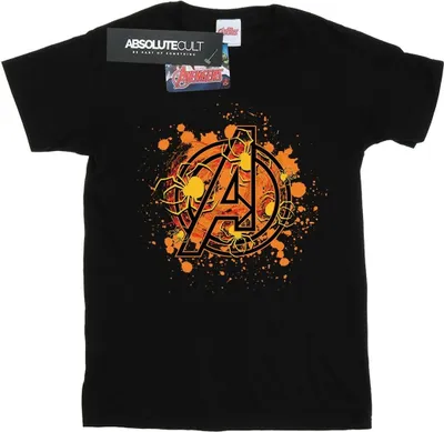 Produktbild von Marvel - "Avengers Assemble Halloween" T-Shirt für Herren BI6092 (XXL) (Schwarz)