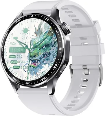 Image de INF Montre connectée avec ECG, cardiofréquencemètre, tensiomètre et podomètre Silicone noir gris