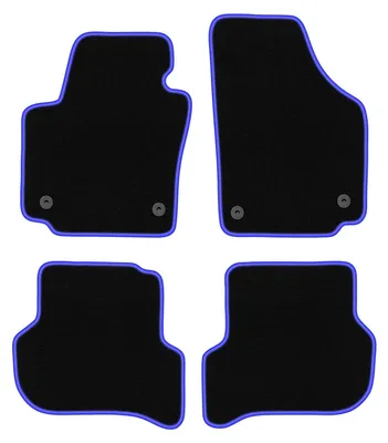 Image de Tapis de sol en moquette noir/bleu pour Seat Altea XL 08.2008-2015 4 pièces