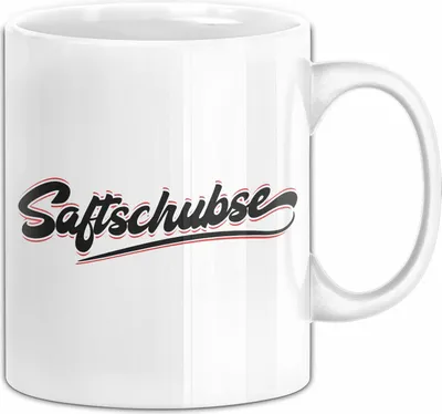 Produktbild von Saftschubse Stewardess Tasse Geschenk Lustiger Spruch Flugbegleiterin (Weiß)