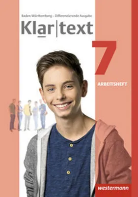 Obrázok produktu pre Klartext 7. Arbeitsheft. Differenzierende Ausgabe. Baden-Württemberg