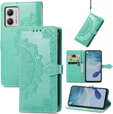 Produktbild von König Design Hülle kompatibel mit Kunstleder Handyhülle - Handy Case Grün