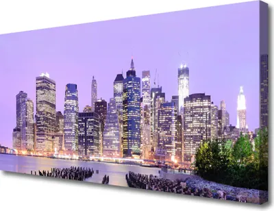 Produktbild von Tulup Leinwand-Bilder 100x50 Wandbild Canvas Kunstdruck Stadt Gebäude