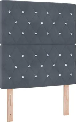 Produktbild von vidaXL Kopfteil Dunkelgrau 80 cm Samt