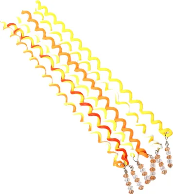 Produktbild von 6 Haar Spiralen Bunt mit Strass Modell 4