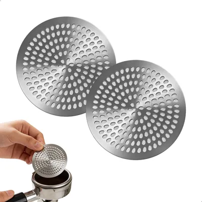 Obrázek produktu pro 2 kusy sítka na kávu, průměr 58 mm – opakovaně použitelné, vyrobené z nerezové oceli