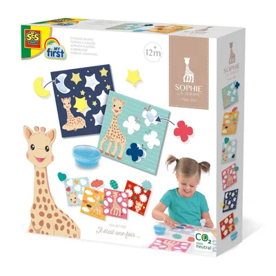 Image de SES Sophie la Girafe - coller des formes