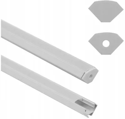 Imagen del producto de Ecolight EC20917: Perfil para tiras LED, color blanco, 1 metro