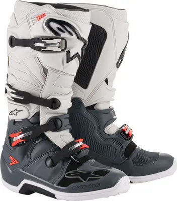 Image de Bottes de motocross Alpinestars Tech 7, gris clair/gris foncé, 16 (52)