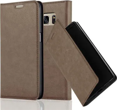 Image de Cadorabo Housse pour Samsung Galaxy S7 Housse de protection marron Etui pour téléphone portable Case Cover Fermeture magnétique