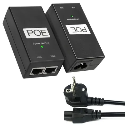 Obrázek produktu pro Extralink PoE Napájecí Adaptér 24 V 0,5 A 12 W s Napájecím Kabelem