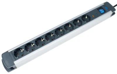 Image de as-Schwabe ALUX 8 prises multiples 1,5 m noir