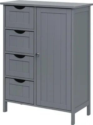 Produktbild von osoltus Badezimmerschrank Beistellschrank Hampton 55 x 30 x 82 cm Grau
