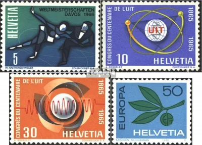 Produktbild von Briefmarken Schweiz 1965 Mi 822,823-824,825 (kompl.Ausgaben) postfrisch Sondermarken