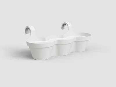Obrázek produktu pro Artevasi Capri Balcony Triple Pot, Bílá, 11 l, 305 mm, 540 mm, 280 mm, 4 kusů
