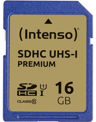 Image de Intenso Premium - Carte mémoire flash - 16 Go - UHS Class 1 / Class10 - SDHC UHS-I