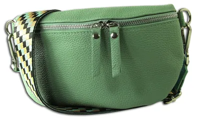 Produktbild von Toscanto grün, mehrfarbigfarbene Gürteltasche mittel 25x15x8cm OTT807BL