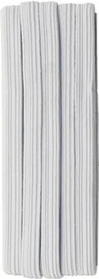 Produktbild von Hochelastisches flaches Gummiband, weiß, 5 m x 8 mm, für Nähprojekte und Bekleidung