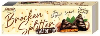 Produktbild von Argenta Brocken Splitter Zartbitter 62,5g