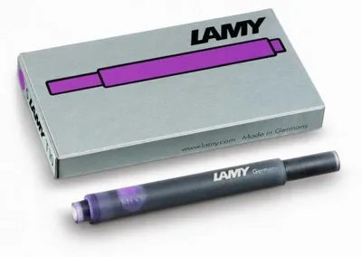 Produktbild von LAMY T10 Tintenpatronen Violet Packung mit 5 Patronen
