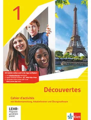 Produktbild von Découvertes 1. Ausgabe 1. oder 2. Fremdsprache. Cahier d'activités mit Mediensammlung und Vokabeltrainer 1. Lernjahr