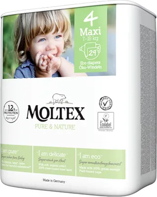 Productafbeelding van Moltex Pure & nature babyluiers maxi (29 stuks)