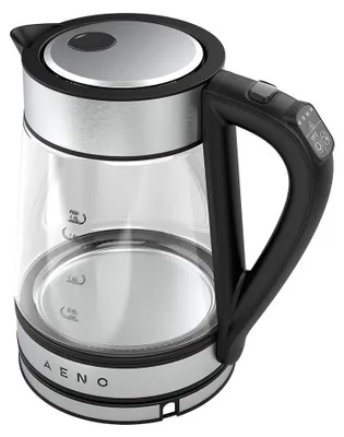 Obrázek produktu pro Rychlovarná konvice AENO EK1S 1,7 l 2200 W černá, stříbrná, průhledná