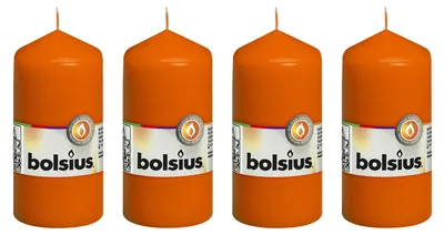 Image de lot de 4 bougies - hauteur 12 cm - diamètre 5,8 cm - Mango
