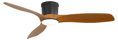 Productafbeelding van Plafondventilator, LED-lampen, afstandsbediening, diep ribbelmotief, 35W, 3