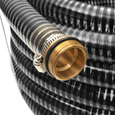 Immagine prodotto di vidaXL Tubo di aspirazione con raccordi in ottone 7 m 25 mm nero