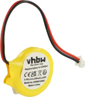 Produktbild von vhbw BIOS-Batterie kompatibel mit HP Pavilion DV6125TX, DV6125SE, DV6125OM, DV6125EA, DV6124TX, DV6124EU Computer Notebook (200 mAh, 3 V, Li-Ion)