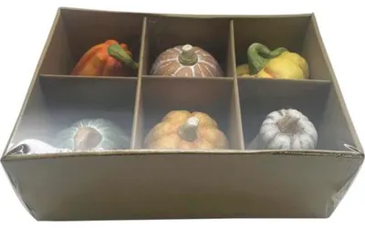 Produktbild von Dekofiguren Lafiora 6er-Set Kürbisse 9 x 9 x 10 cm